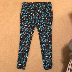 Butterfly-Print Athletic Leggings